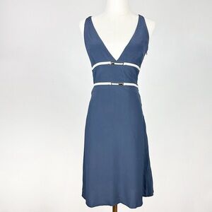 Roberta di Camerino Navy Sleeveless Dress Small